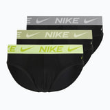 Nike Slip da uomo Nike Dri-Fit Essential Micro 3 pack folkstone gray - Uomo - Intimo -