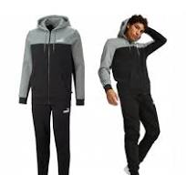 Puma ESS+ Hooded Colorblock Suit - Uomo - abbigliamento - puma