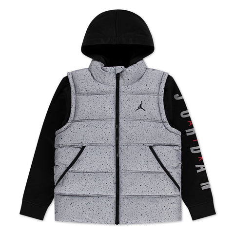 Jordan Jacket BLACK/CEMENT GREY - Bambini