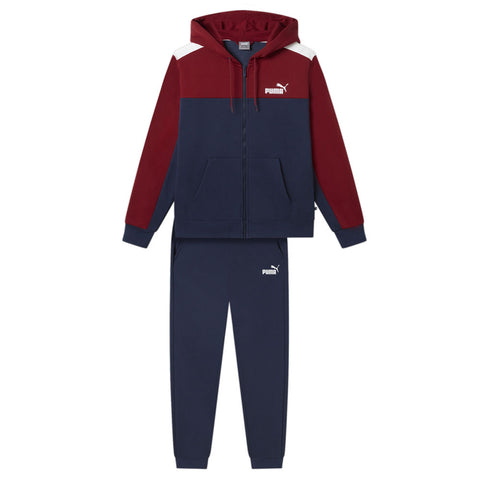 Puma ESS+ Hooded Colorblock Suit - Uomo - abbigliamento - puma