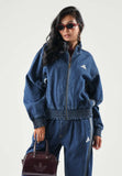 Adidas STADIUM WASHED DENIM LOOSE FIT TrackSuite - Donna