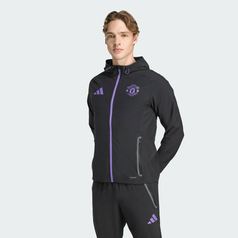 Adidas MUFC Manchester United TK SUIT in Microfibra - Uomo