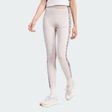 Adidas Seasonal Essentials Leopard Print Tights with 3-Stripes - Donna