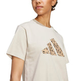 Adidas T-shirt Animalier in cotone - Donna