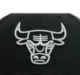 Newera Cappellino A-Frame Trucker Chicago Bulls Foil Logo Nero