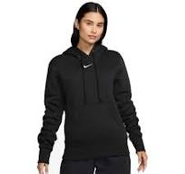 HF6839-010 Nike Felpa con cappuccio Donna - Sportswear Phoenix Fleece - black/sail - Donna - abbigliamento - Nike